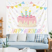 이자벨홈 생일 파티 장식 현수막 플라넬 고급원단, 13