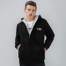 고스트리퍼블릭 오버 히트 넥 인조양털 후드집업 GHZ-235