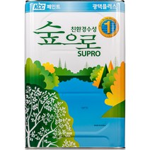 KCC 숲으로 광택 플러스 내부용 반광, 백색, 18L, 1개
