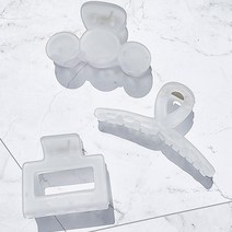 로시끌레르 3타입 반투명 헤어집게핀 S 3종 세트