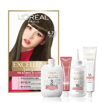 로레알파리 엑셀랑스 파리지앵 시크 염모제, 6 73 카키 브라운, 1개