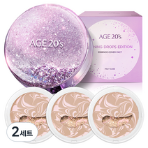 에이지투웨니스 샤이닝드롭 팩트 에디션 케이스 + 리필 12.5g x 3p, 13호(핑크라떼), 2세트