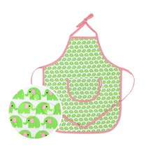 코니아일랜드 유아용 방수 앞치마, 그린(아기코끼리)