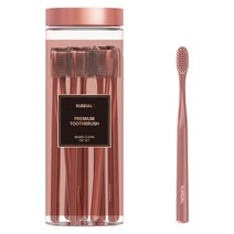 쿤달 프리미엄 쿼드클린 초극세모 칫솔 로즈골드 에디션, 10개입, 1개