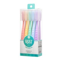 왕타 통칫솔 파스텔 세트, 10개입, 1세트
