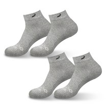 크로커다일 여성용 스포츠 쿠션 클링 단목 양말 CD219 4족, 그레이