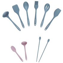 쿠진아트 실리콘 키친툴 10종 세트 CTG-SIL-10BTSKR, 혼합색상