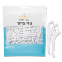 비타할로 데일리뉴 국내 생산 일회용 치실, 400개입, 1개