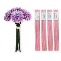 아제르퍼시픽 아트 플라워 스틱 골드메리 번들 조화 + 디퓨저 스틱 40p, 조화 (라벤더), 스틱 (핑크), 1세트