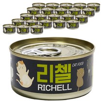 테비토퍼 고양이 리첼 캔 타우린 80g, 24개