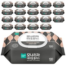 모나리자 내추럴 플러스 물티슈 캡형 100매, 20개, 1개입