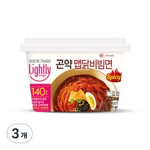 라이틀리 곤약 맵닭 비빔면, 3개, 230g