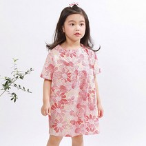 꼰띠키즈 여아용 동백 원피스
