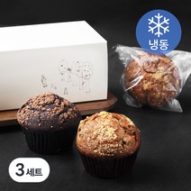 아티제 머핀세트 블루베리 크럼블 머핀 100g x 2개 + 발로나 초코 크럼블 머핀 100g x 2개 (냉동), 3세트