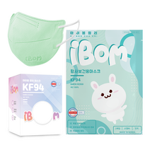 아이봄 황사보건용 마스크 소형M KF94, 50개입, 민트, 1개