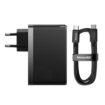 베이스어스 140W GaN5 Pro 멀티포트 고속 충전기 한국형 플러그, 블랙, 1개