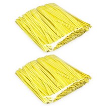 인디케이 체크 포장 타이, 옐로우, 1000p