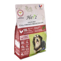 허즈 전연령 미국산 레시피 강아지 사료, 닭가슴살, 908g