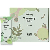 베노프 20바 그린티 프로틴바 12p, 684g, 1개