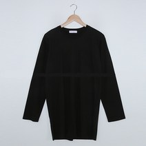 핑크시슬리 여성용 제인 레이어드 컷팅 롱 긴팔 티셔츠