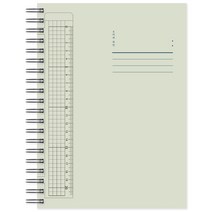 포포팬시 10000 심플 8mm 라인 싸바리 항균 노트, 그린, 1권