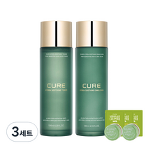 김정문알로에 큐어 하이드라 수딩 에멀젼 130ml +토너 130ml, 3세트