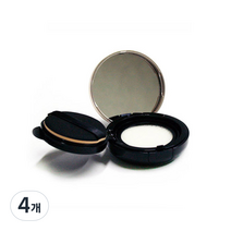 마타바 DIY 쿠션팩트 입생 케이스 72 x 72 x 30 mm, 검정 + 로즈골드, 4개