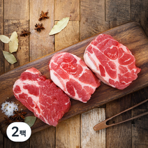 미트엔조이 미국산 목살 보쌈용 (냉장), 1kg, 2팩