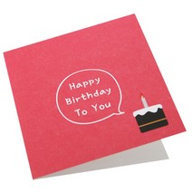투영디자인 메시지카드, 생일1, 10매