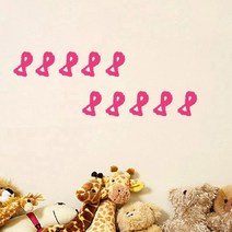 1AM 이니셜 스티커 10개입 핑크 8, 12 x 12cm, 2개