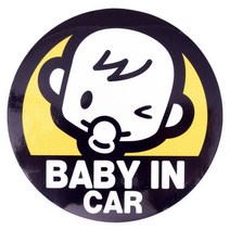 안전반사 자석스티커 초보운전 아기가타고있어요, 베이비윙크