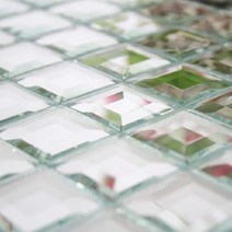 이누데코 미러모자이크 면취 30mm 5ea, 실버(은경)