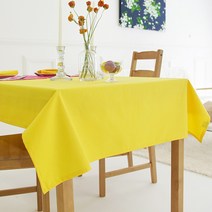 바이지미 포인트 테이블보, 옐로우, 4인 (110 x 170cm)