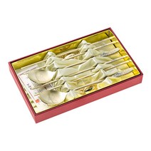 테이블아트 호랑이 티타늄 거북 부부세트, 6p (스푼 2p, 젓가락 2p, 수저받침 2p), 1개