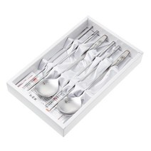 테이블아트 파스텔수저 부부세트, 4p (스푼 2p, 젓가락 2p), 1개