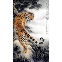 케이엠엘리보석십자수 5D 용맹도2 50x85cm, 1개