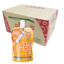 아람농장 아람드리 주스, 40개, 감귤맛