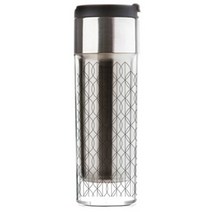 티스카페 DIY 스텐바톤 클래씨 텀블러, 블랙, 340ml