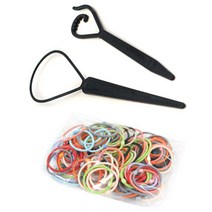 루머스 꽈배기 헤어 HU003 + 머리끈 HU072 100p 랜덤 발송, 스페셜꽈배기 블랙, 1세트