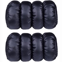 평화자동차 브레드 허리쿠션 2개입, 블랙, 2개