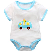 베베니즈 애니멀카 반팔수트 남녀공용 유아 우주복 G004BCBS015