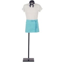 플러스원키친웨어 액티브 숏 앞치마, Sky BLUE, 1개