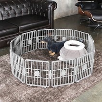 스마트 강아지 울타리 일반형 12p + 고정핀 12p, 펄그레이