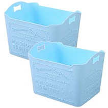 리버그린 러블리 수납 정리함 바구니, 블루, 2개입