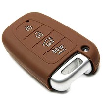 케인즈 현대 기아 4버튼 실리콘 케이스 KE01, 초코브라운, 현대기아