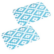 핑크망고 패턴무늬 주방 발매트 2p, B