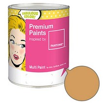 노루페인트 팬톤멀티 에그쉘광 오렌지 브라운계열 페인트 1L, 오크버프(16-1144)