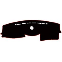 블랙라벨 논슬립 대쉬보드커버 펠트 라텍스 현대, 베라크루즈(센터 유), 블랙 + 오렌지