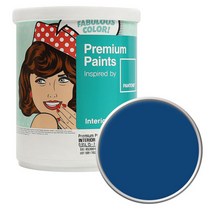 노루페인트 팬톤 내부 실내벽면 무광 페인트 1L, 19-3964 Monaco Blue