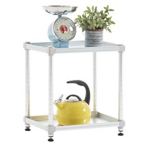 트레벨 알루미늄 수납 메탈 선반 450 2단